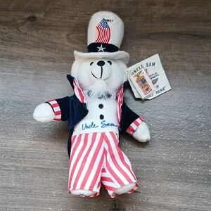 Uncle Sam Collectible Stamp Bear 2003 Timeless Toys